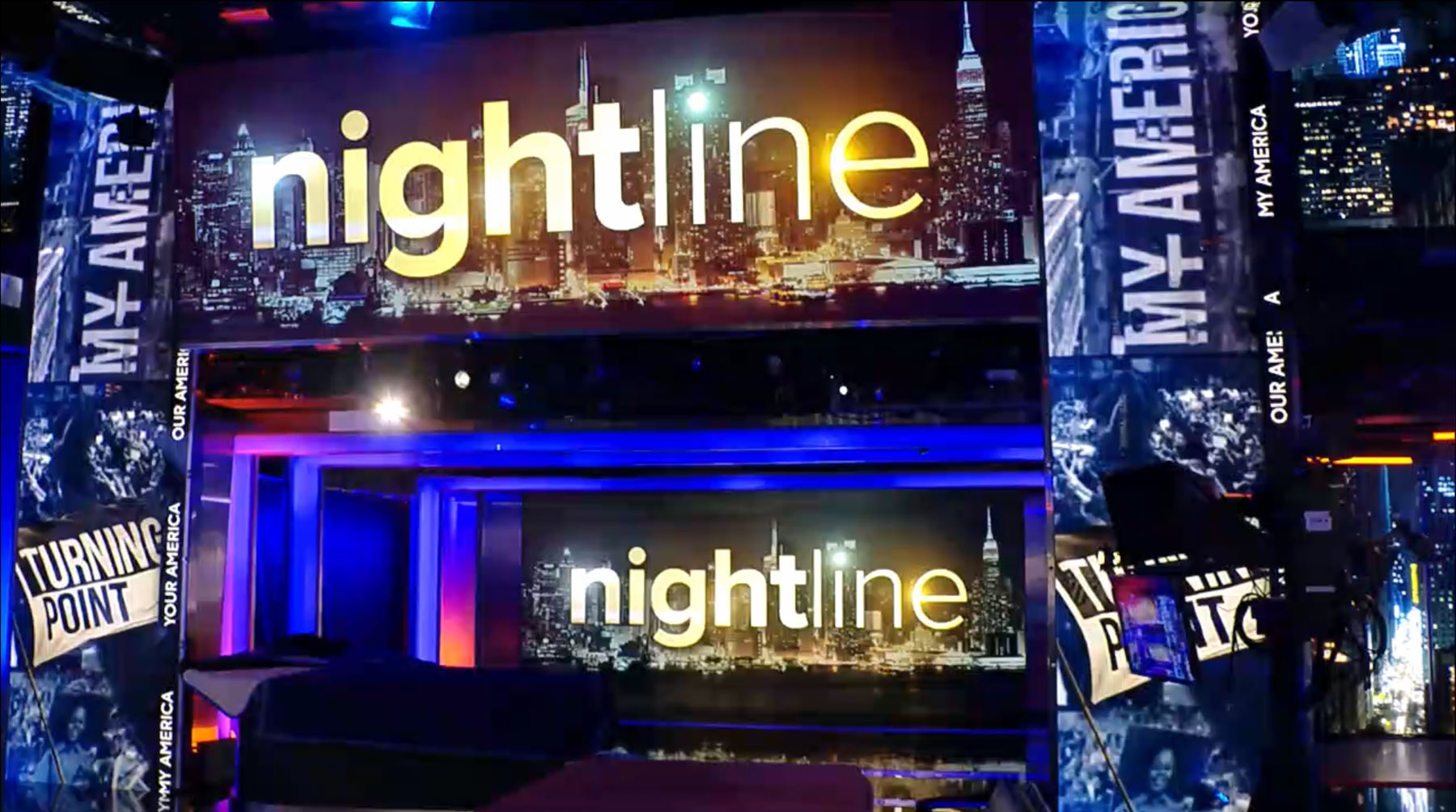 World News Tonight & Nightline set screen design K Brandon Bell