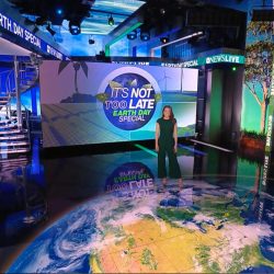 Earth Day special: set screen design for ABC News Live