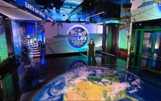 ABC News Live: Earth Day special- set screen design by K Brandon Bell